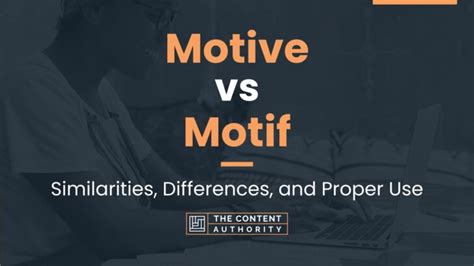 motif vs motive.